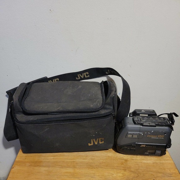 Jvc Compact Vhs Gr-ax5 Video Movie Camcorder Untested With Carrying Case